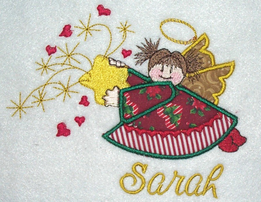 Applique Christmas Angel