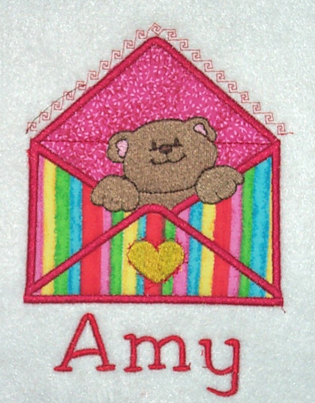 Applique Envelope Bear