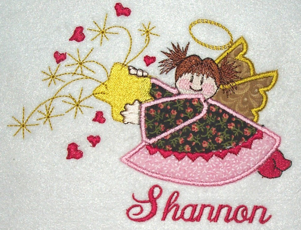 Applique Fall Angel