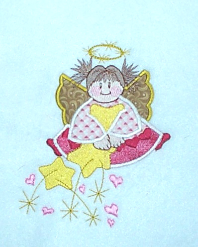 Applique Pink Angel