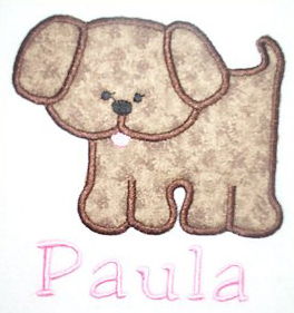 Applique Puppy