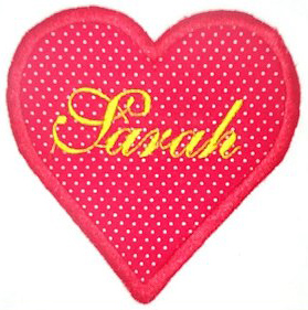 Applique Red Heart