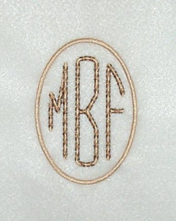 Woven Oval Monogram