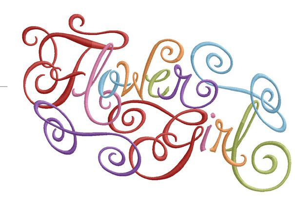 Flower Girl Calligraphy