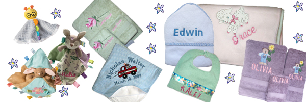 Samples of our embroidery work at Initial Impressions