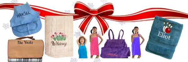 Samples of our embroidery work at Initial Impressions