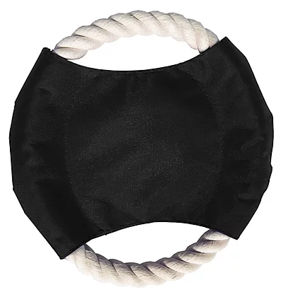 dog disc toss toy black