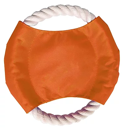 dog disc toss toy orange