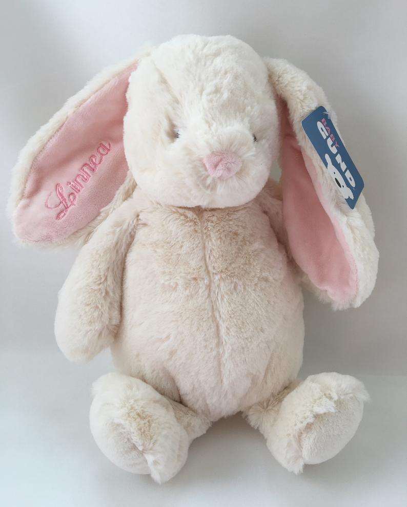 Gund Thistle embroidered bunny