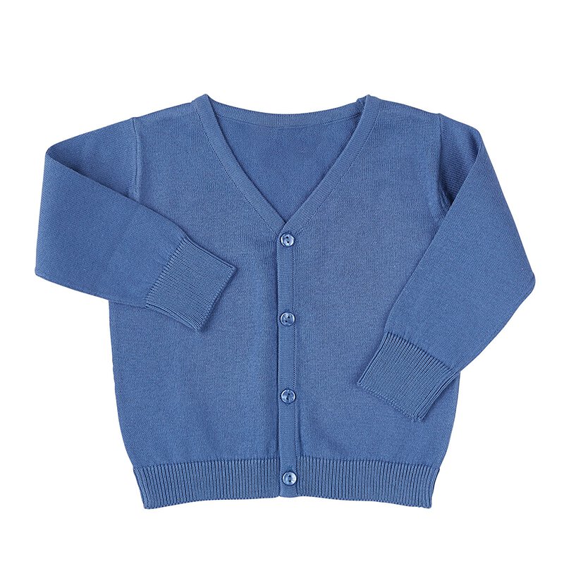 Cotton Knit Baby Sweater Blue