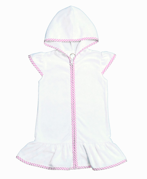 This is Girl's Terry Cloth Swim and Beach Coverup