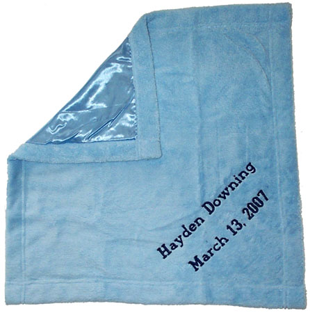 Baby Blue Microfiber Blanket