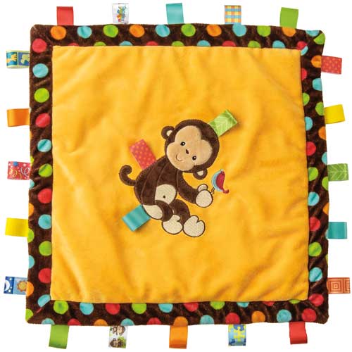 Taggies Colors Confetti Baby Blanket - Sensory Security Blanket With Satin Tags