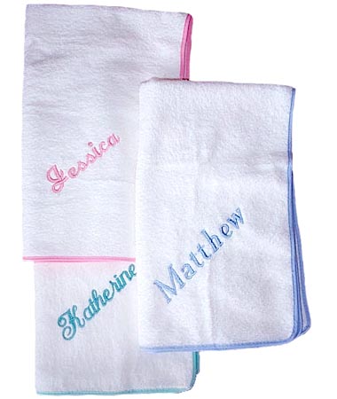 Personalized Cotton Baby Towels