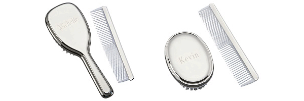 Engraved Brush and Comb Set