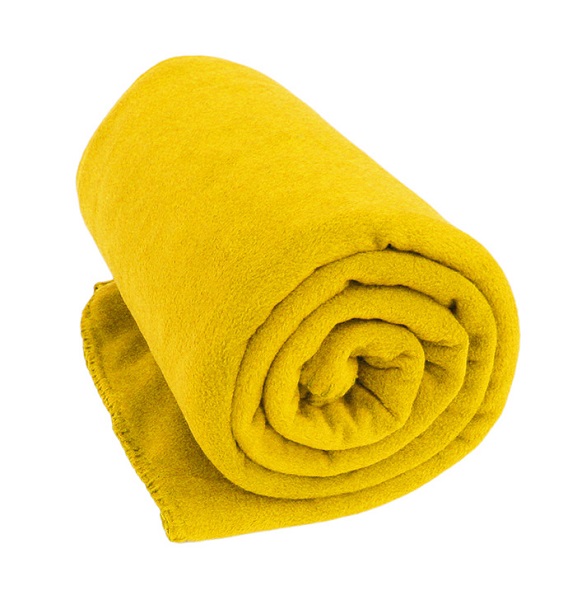 Yellow Coral Fleece Blanket