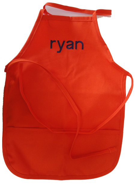 Orange  Child's Chef Apron