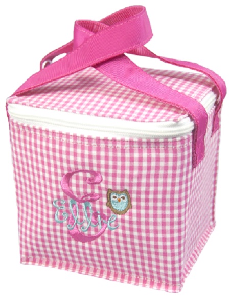 Gingham Snack Square in Pink