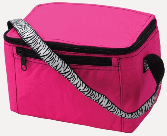 Hot Pink Zebra Bright Lunch Box