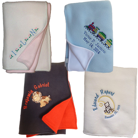 Bib Embroiderded Whale Motif Blue Boy Gift Personalised Rosebud Baby Blanket 