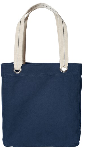 Allie Tote in Navy Green
