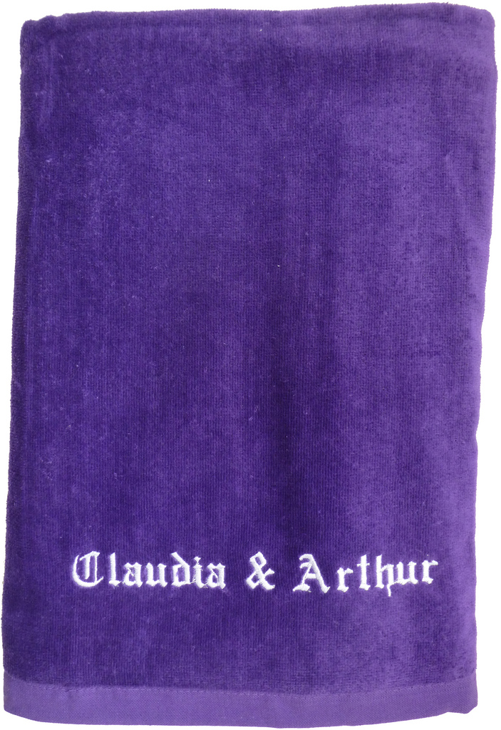 Purple Velour Bath Sheet