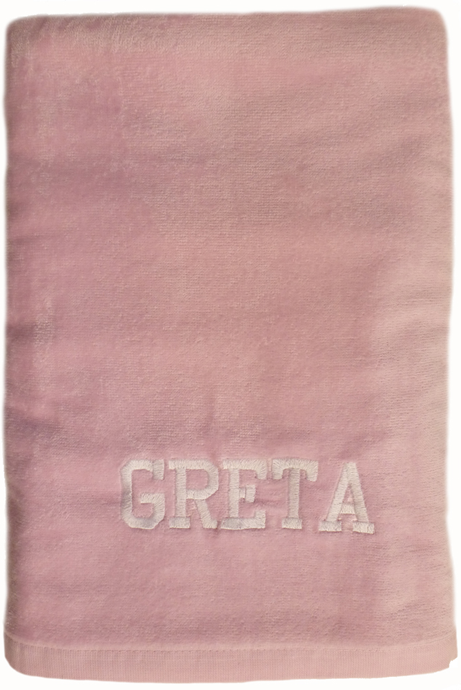 Light Pink Velour Bath Sheet