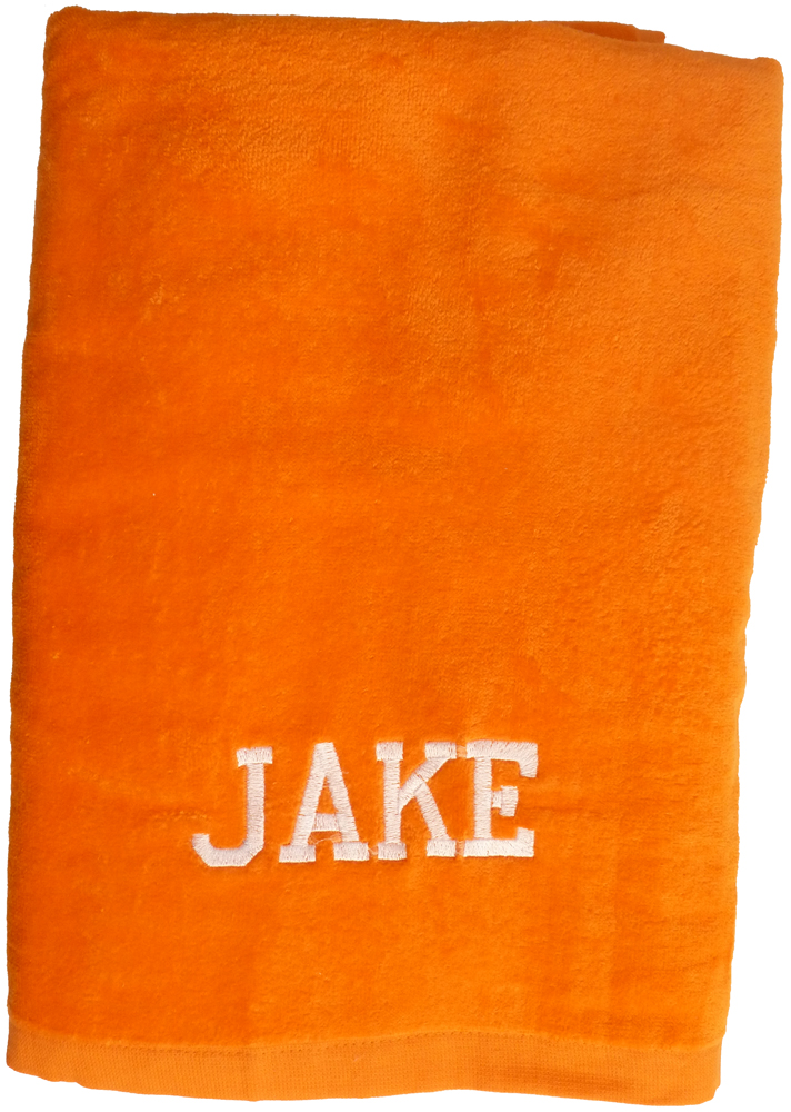 Orange Velour Bath Sheet