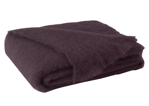 Mulberry Mohair Throw