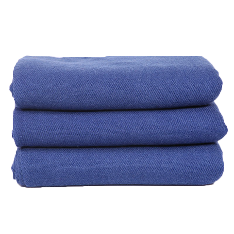 Dark Blue Cashmere Throw Blanket