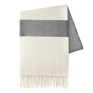 Charcoal Sidney Striped Throw