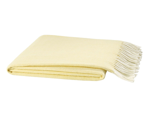 Butter Italian Herringbone Throw Blanket