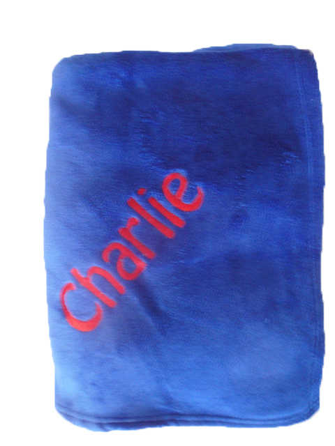 Royal Blue Coral Fleece Blanket