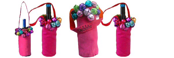 This is Jingle Bells Holiday Wine Tote Bag