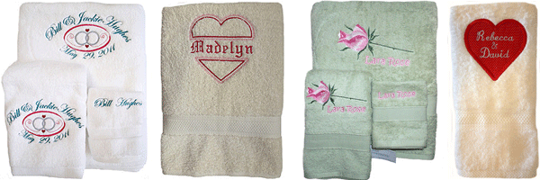 Personalized Valentine's Towels