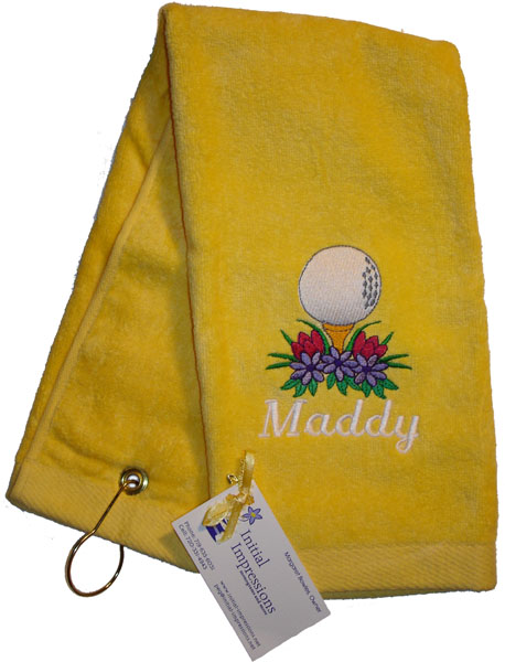 Yellow Golf and Sports Towel