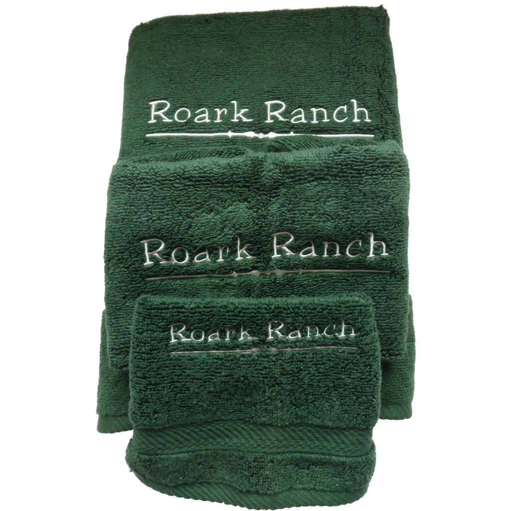 Forest Royal Velvet Duet Towels
