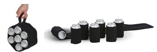 This is Personalized Six Pack Jack Beer Can or Bottle Carrier