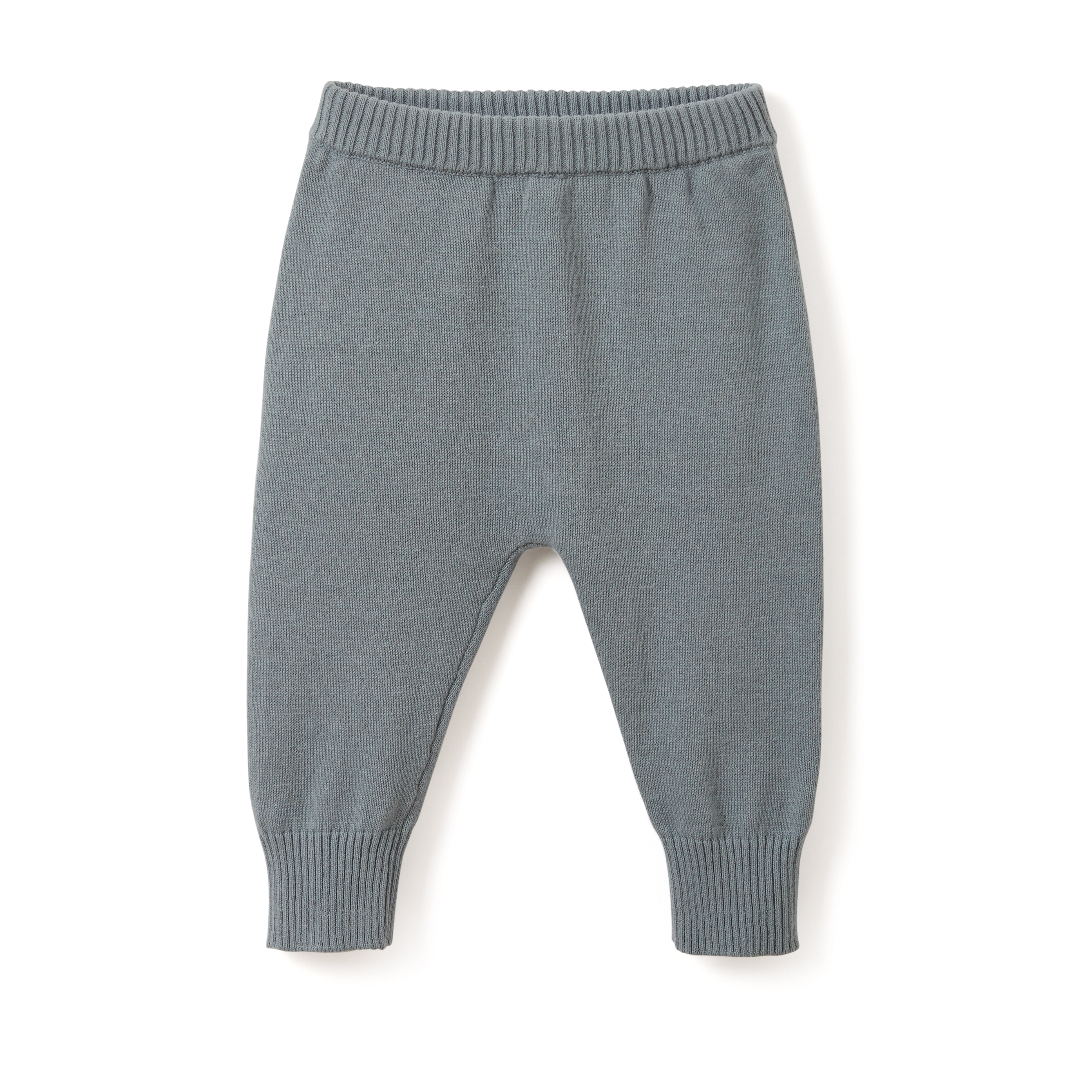 knitted pant light teal