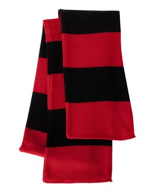 Acrylic Scarf Red and Black