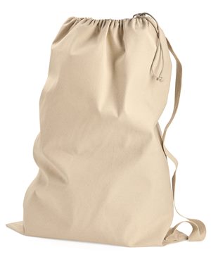 natural color cotton canvas laundry bag